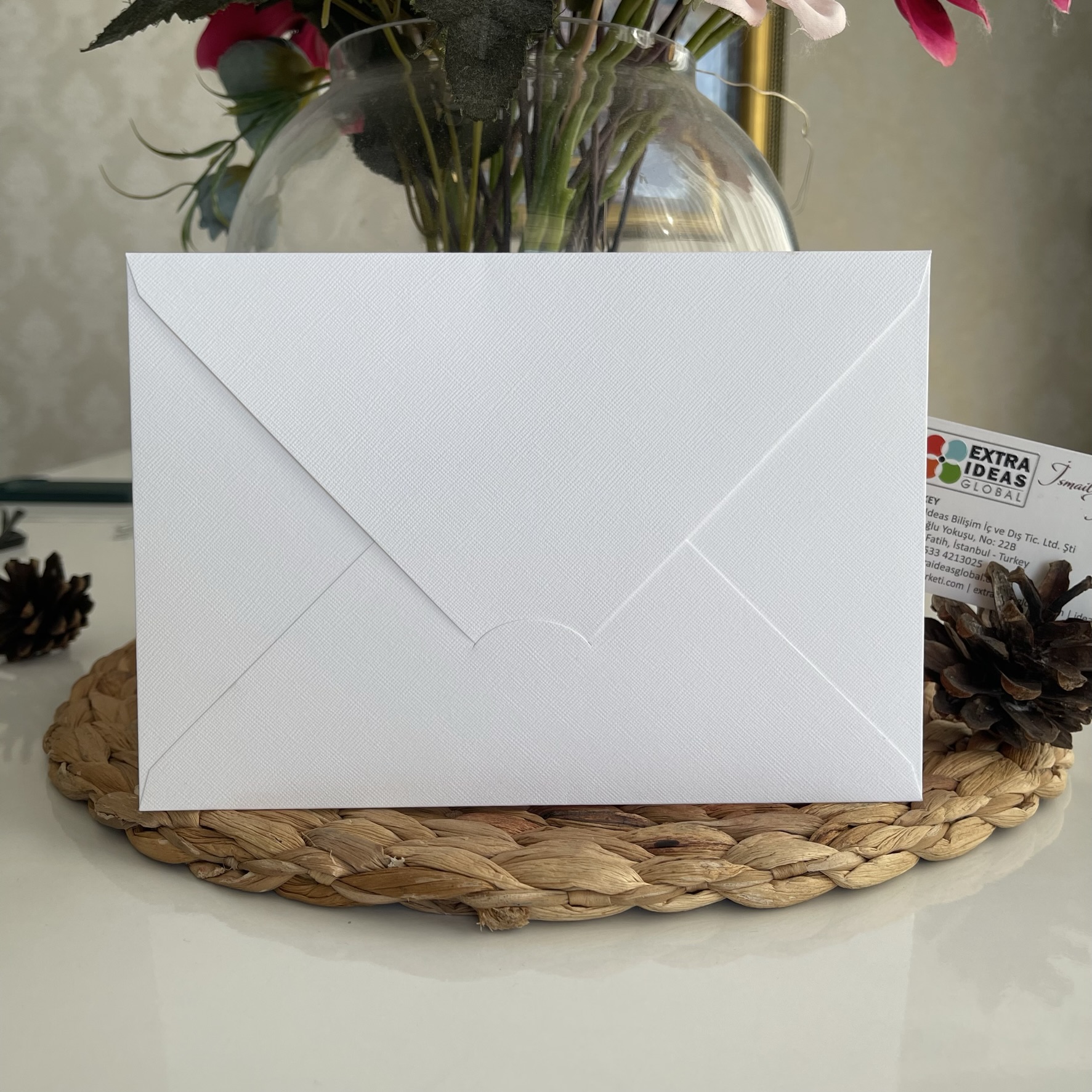 Enveloppes en carton brillant pour certificat cadeau