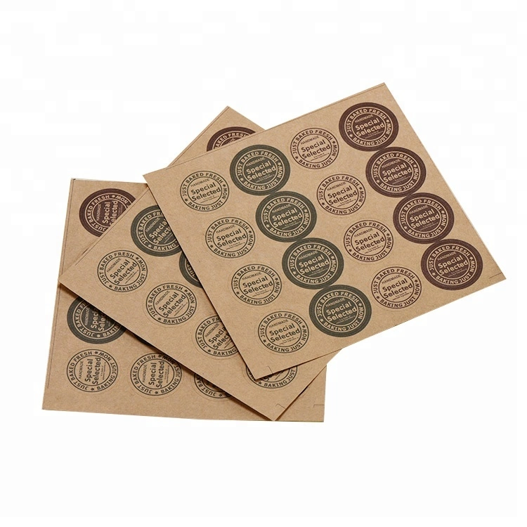 50 feuilles de papier kraft A4 Mat Autocollant/étiquettes