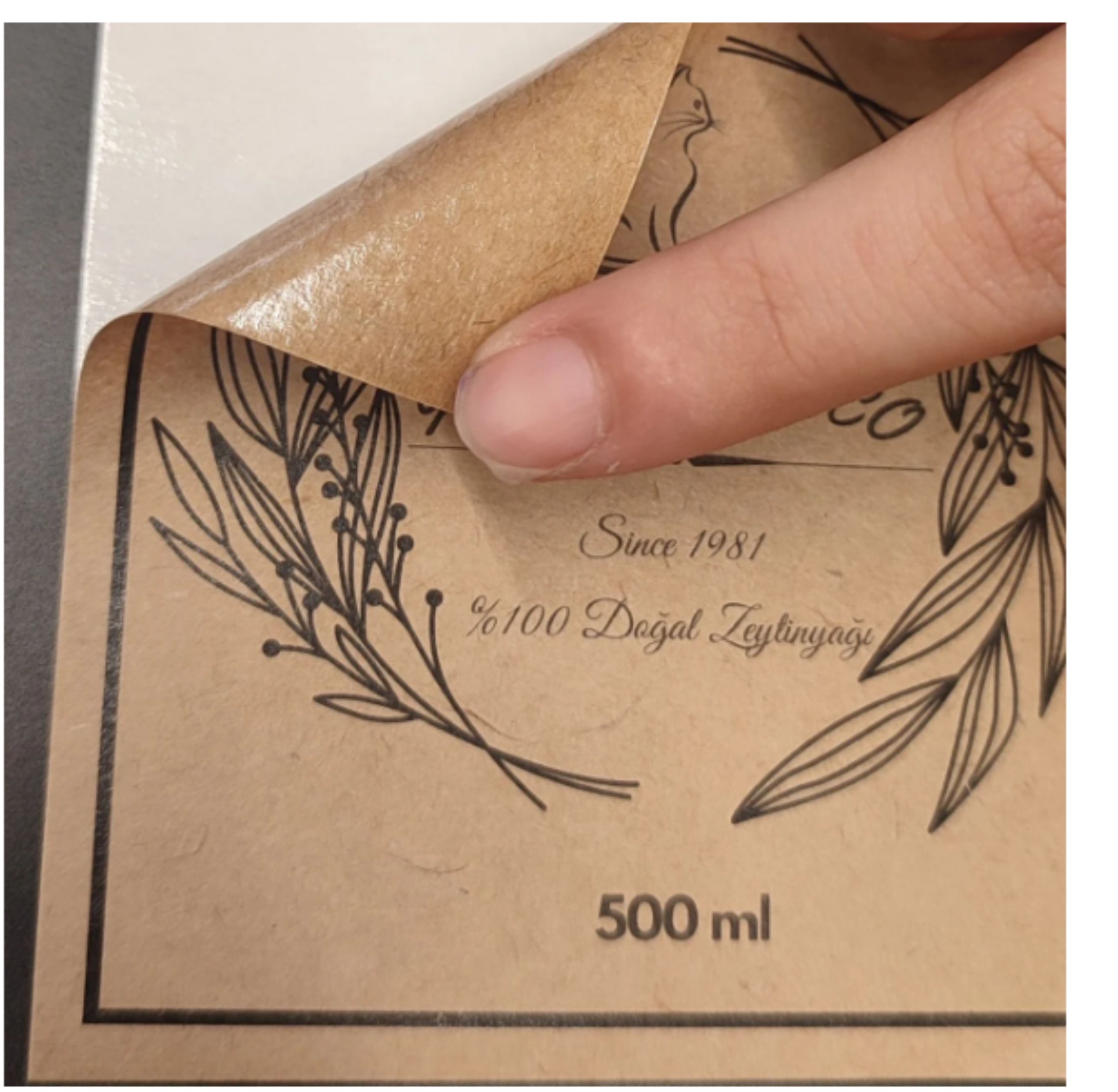 Étiquettes cadeaux-paquet de 100 étiquettes en papier kraft