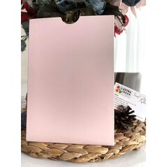 14x20 Cm, Luxury Cardboard, Open Mouth Model, Vertical Format - Pink Envelope