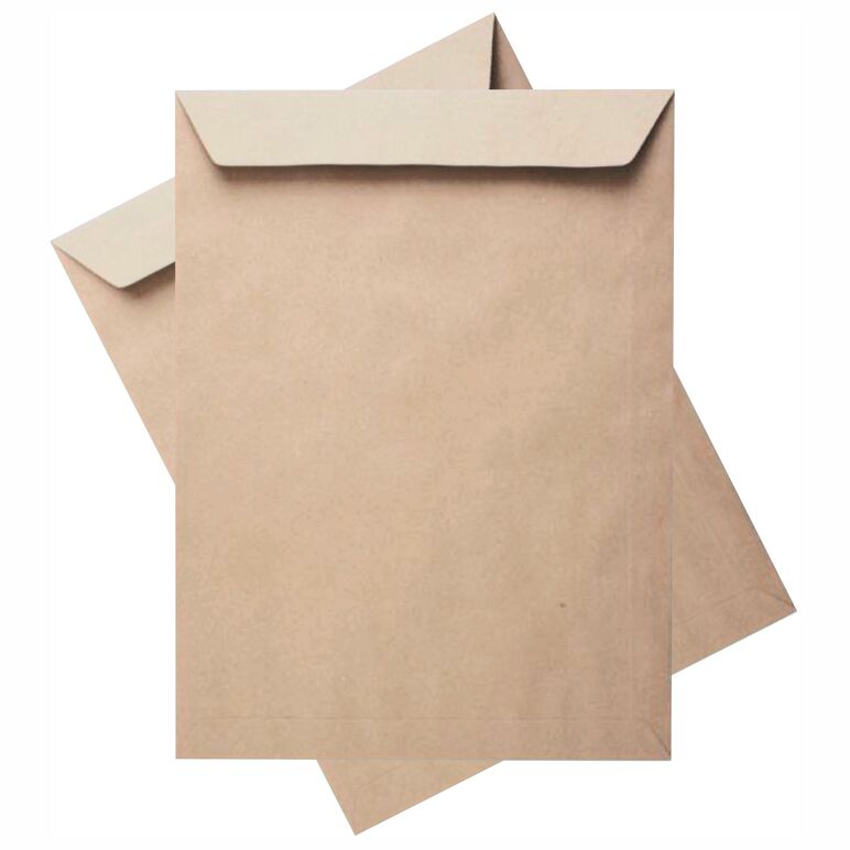 30x40 Cm, Kraft Brown Paper, 90 Gr Envelope, Self Seal